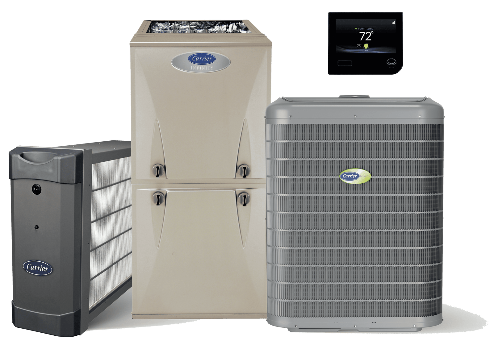 Carrier Infinity high-efficiency comfort system installed by Tario HVAC